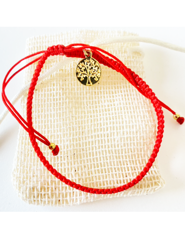 Pulsera Hilo Rojo Arbol de la vida